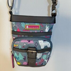 Lily Bloom Gay Crossbody Purse Llame Themed Zipper Strap Travel Eco Pockets S
